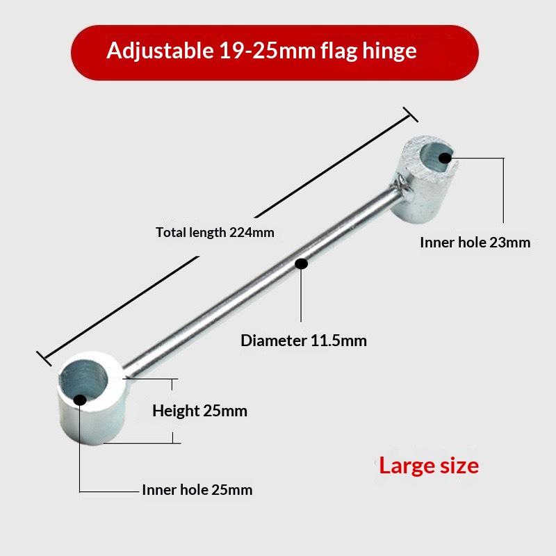 Labor Saving Double Headed Hinge Gap Adjusting Wrench Heavy Duty for Round Bolt Door Hinge Furniture Maintenance Hand Tools