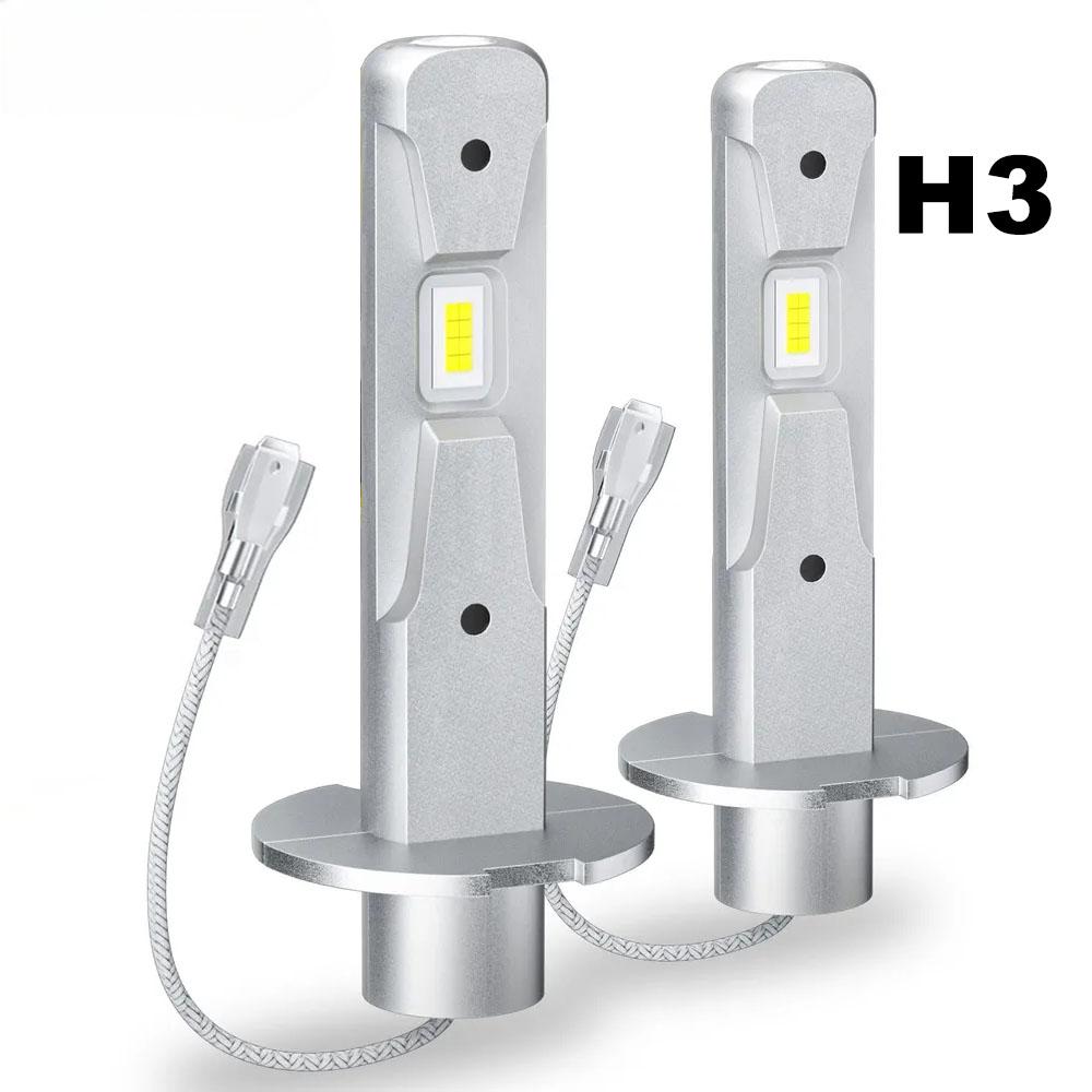 

2 шт. H1 H3 светодиодные автомобильные фары безвентиляторные противотуманные фары 20000 лм 40 Вт дневные ходовые огни супер яркие противотуманные фары 6000 К белые 3000 К желтые 12 В H3 белый