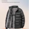 Men's 2025 Model Business Detachable Fleece-Lined Down Jacket for Winter Cold Protection Model 9888