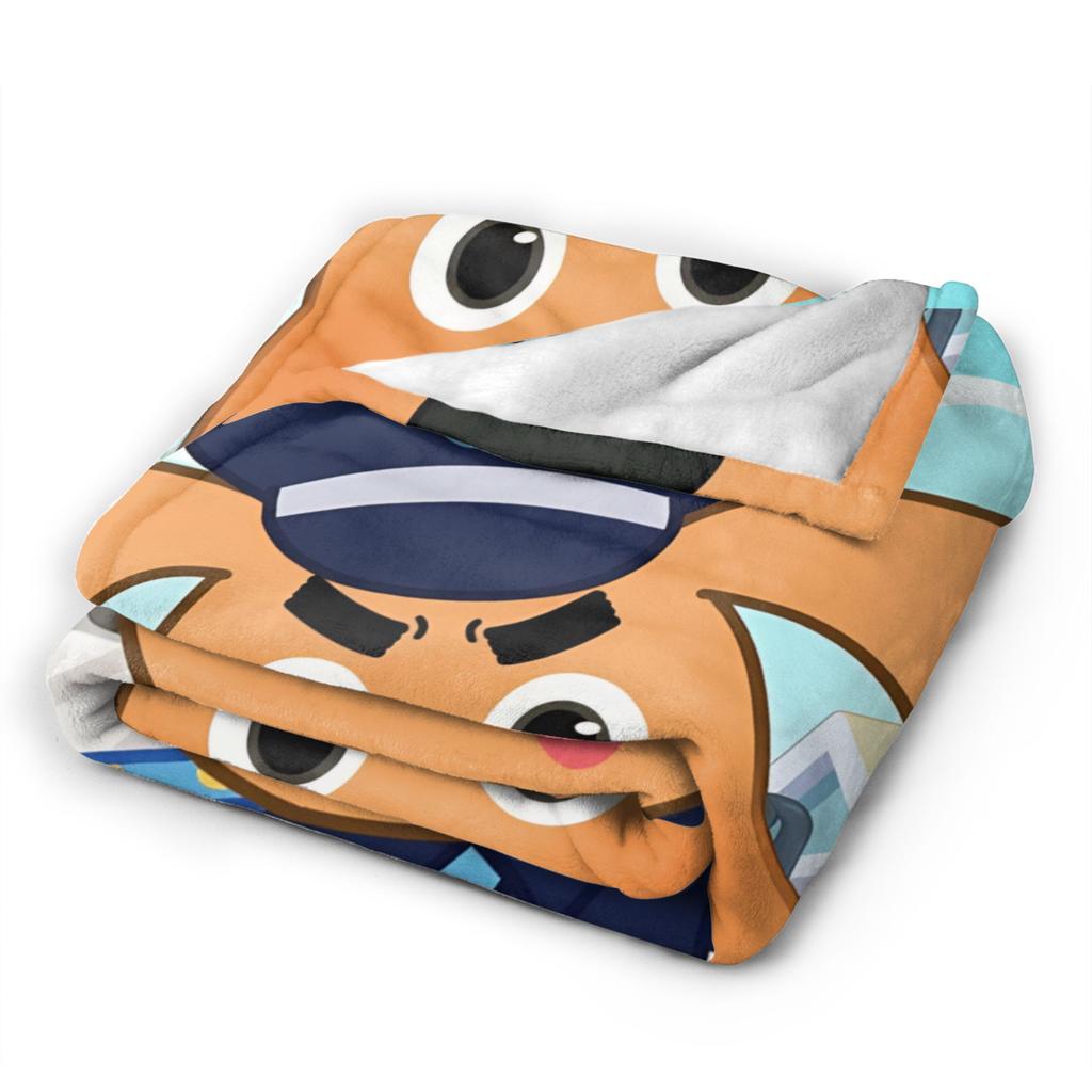 Sheriff Labrador Dog Blanket Cover Cartoon Flannel Throw Blankets Bed Sofa Decoration Ultra-Soft Warm Bedspread