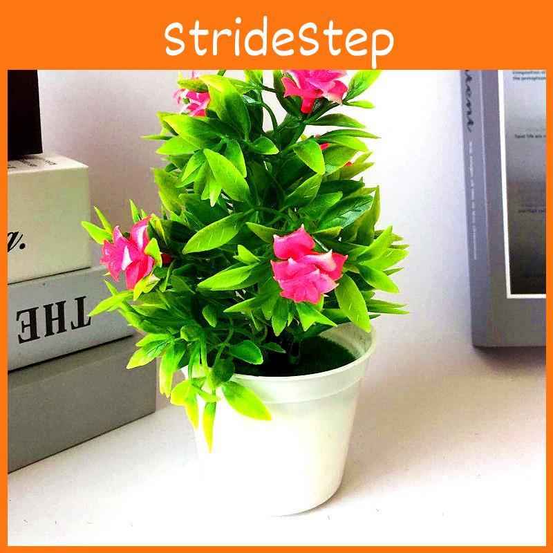 Mini Faux Rose Potted Plant With Injection Mold For Home Office And Gift Use