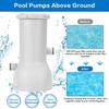 Large Pool 1000 GPH Swimming Pool Filter Household Pool Cleaner Removable Filter Core Circulation Pump Electric Filter Pump