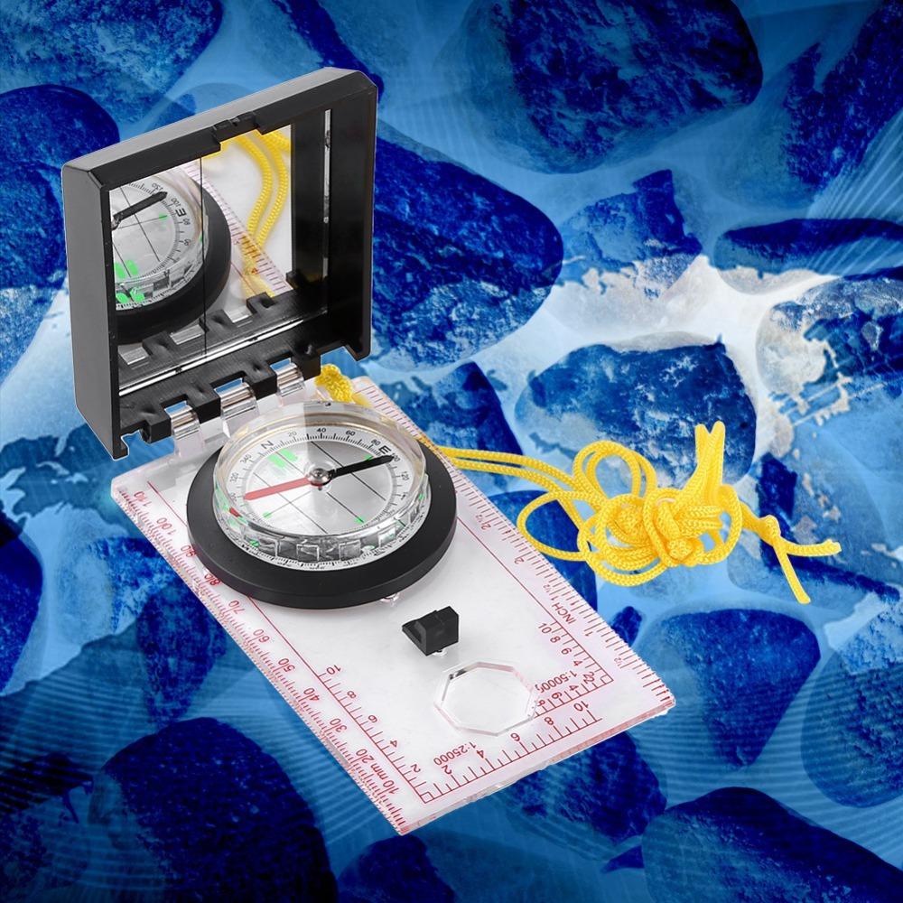 Portable Compass With Mirror Orienteering Compass Durable Navigation Compass  Hiking