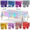 Laser Rainbow Aluminum Disposable Tablecloth for Birthday & Party Decoration