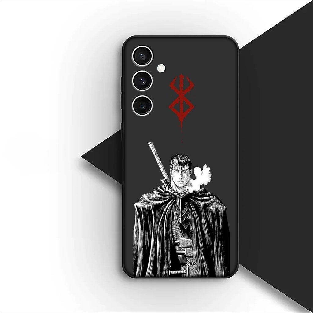 Casing Phone Cover for Samsung Galaxy S22 S21 S20 FE Ultra Plus A07 A17 A15 A16 A25 A57 A37 Case  Berserk Anime Guts