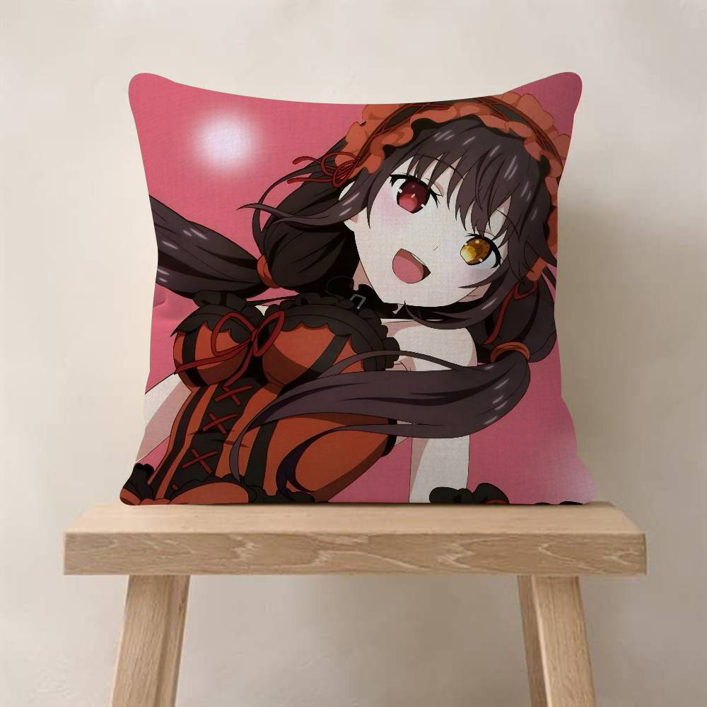 Anime DATE A LIVE Cushion Cover Car Throw Pillow Case For Sofa Car Christmas Gift