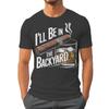 Ill Be In The Backyard Cigars Day Fathers Tshirt Cigar Funny Dad Short Sleeve Streetwear Tops Male Crewneck Tshirts