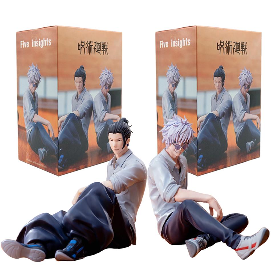 NOU În Stoc Jujutsu Kaisen 10cm Gojo Satoru Geto Suguru Figurină de Acțiune PVC Jucării Kawaii Păpuși Anime Cadou de Ziua de Naștere