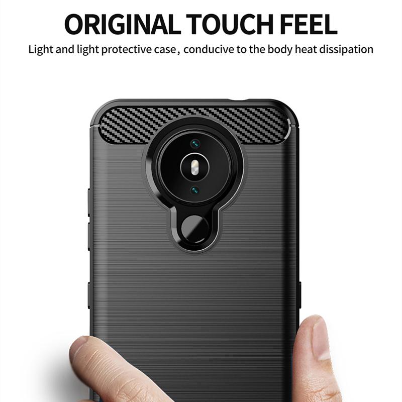 כיסוי סיליקון רך עבור Nokia 1.4 עבור Nokia XR20 G20 G10 X10 1.4 5.4 3.4 8.3 6.2 7.2 כיסוי TPU גומי ציור סיבים TPU כיסוי דק
