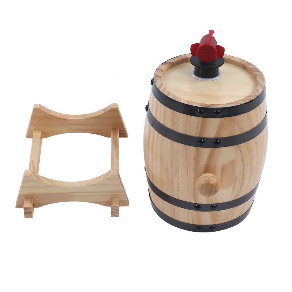 7 piece With Stand Wine Aging Barrels Pine Wood Wooden Wine Barrels Beer Barrels Catering Event