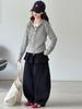 Mädchen Frühling/Herbst Faux Zweiteiler Hoodie und Weite Hosen Set - 2026 Neuer Stil für größere Kinder