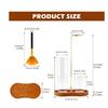 5pcs-Minimalist Glass Incense Holder Transparent Creative Incense Holder Wooden Base Zen Style Glass Ash Catcher Practice 7
