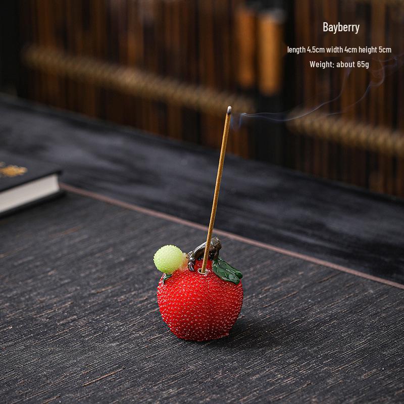 Lychee Resin Incense Holder, Sandalwood Burner, Ceramic Home Decoration