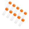 10pcs 5ml Plastic Frozen Test Tubes Vial Screw Seal Cap Pack Container with Silicone Gasket