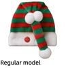 Electric Swing Christmas Hat Plush Moving Santa Hat Fun Plush Christmas Cap  Photo Shooting