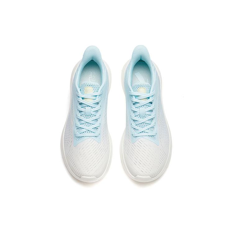 New Anta Cushioning Anti Slip Wear Resistant Breathability Low Top Running Shoes Women's Glacier Blue Lightweight 922235521-4