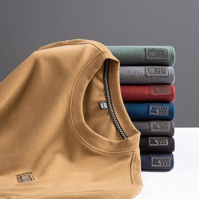 Langarm-T-Shirt Unterhemd für Herren Frühling und Herbst Neues lässiges vielseitiges trendiges Sweatshirt für Herren