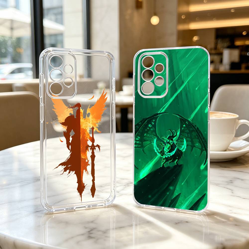 Game W-World Of W-Warcraft Phone Case For Samsung S25,S24,S21,S22,S23,S30,Ultra,S20,Plus,Fe Transparent Cover