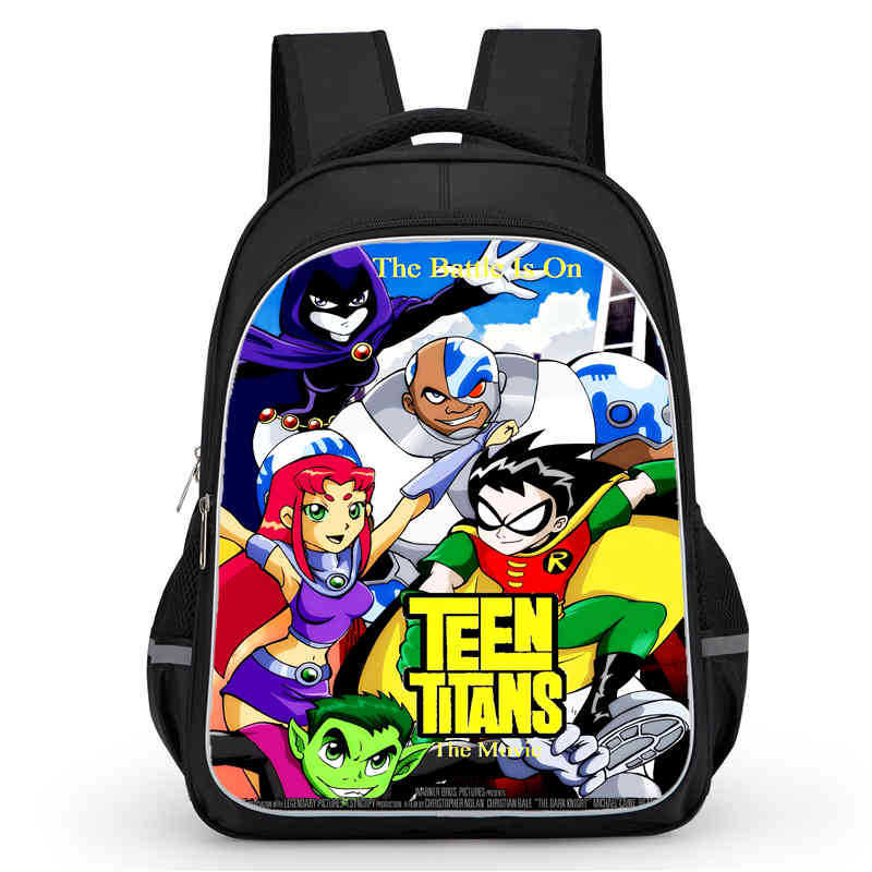 Teentitansgo Bag High Definition Printing Multifunctional Lightweight Backpack