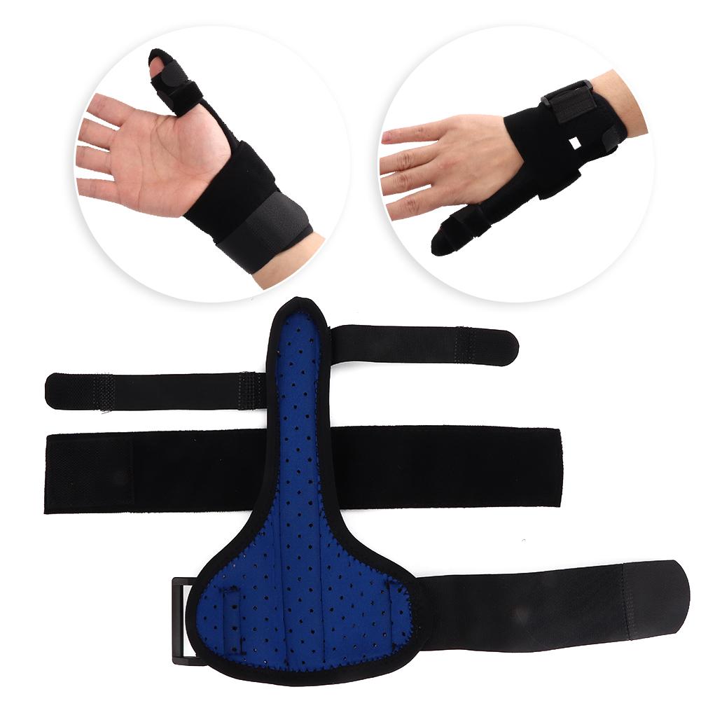 Andningsbar Elastisk Justerbar Fingerskena Stöd Fixering Frakturskydd för Varje FingerS