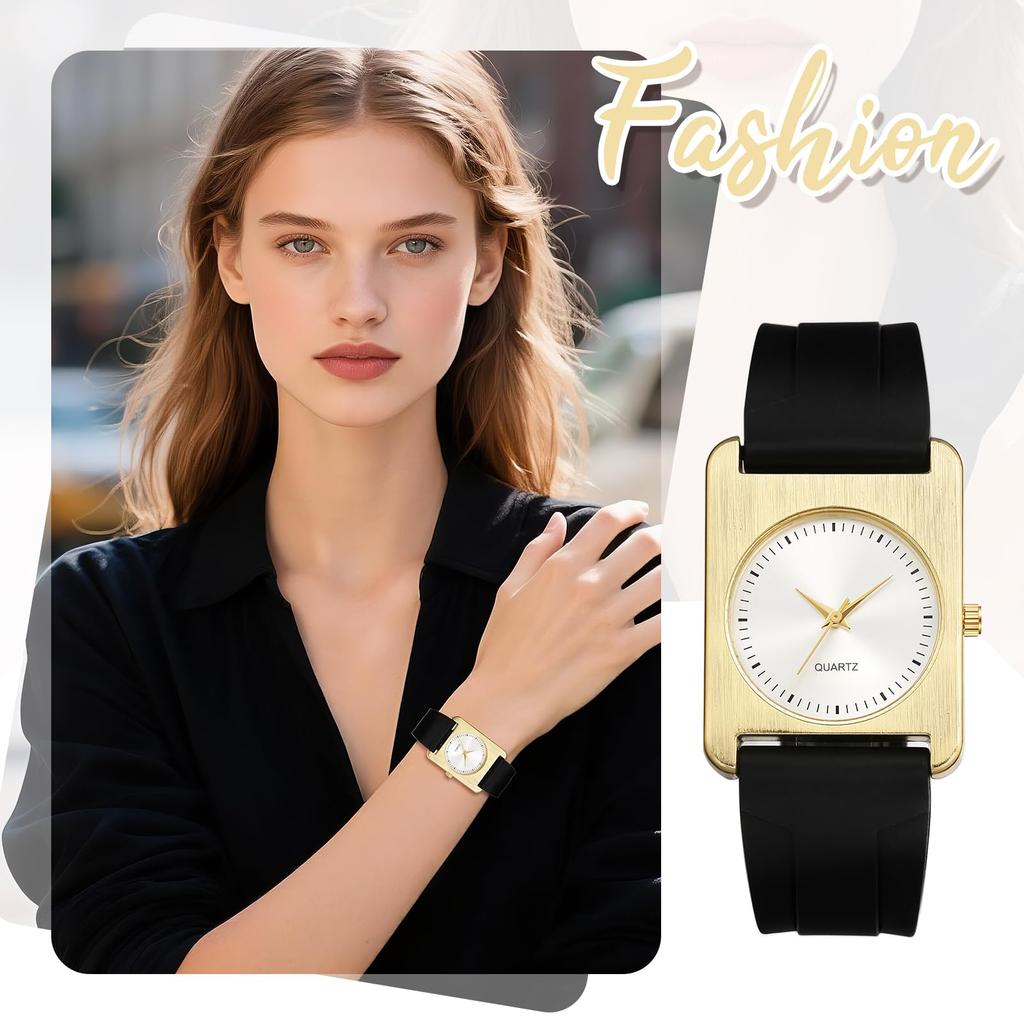 Round Wristwatch with Leather Waterproof for Daily Suitable for Formal and Day Black Women's Strap, Fashionable, Simple, Classic, Use, Occasions,