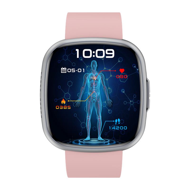 ET593 Smart Watch AMOLED ECG Acquisition Heart Health Analysis Micro Physical Examination BT Calling SOS Men Women Smartwatch