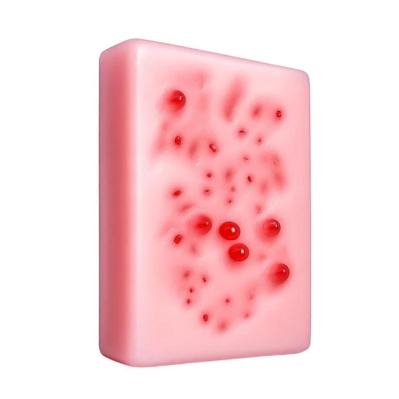 

Tofu Press Stress Plaything - Plush Pimple Popping Squishy Plaything Relief For Anxiety & Relaxation, Fun Sensory Fidget For All Ages