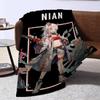 ARKNIGHTS King Size Sofa Blanket Microfiber Fleece Bedding Soft Warm Anime Themed Design for Bed or Camping