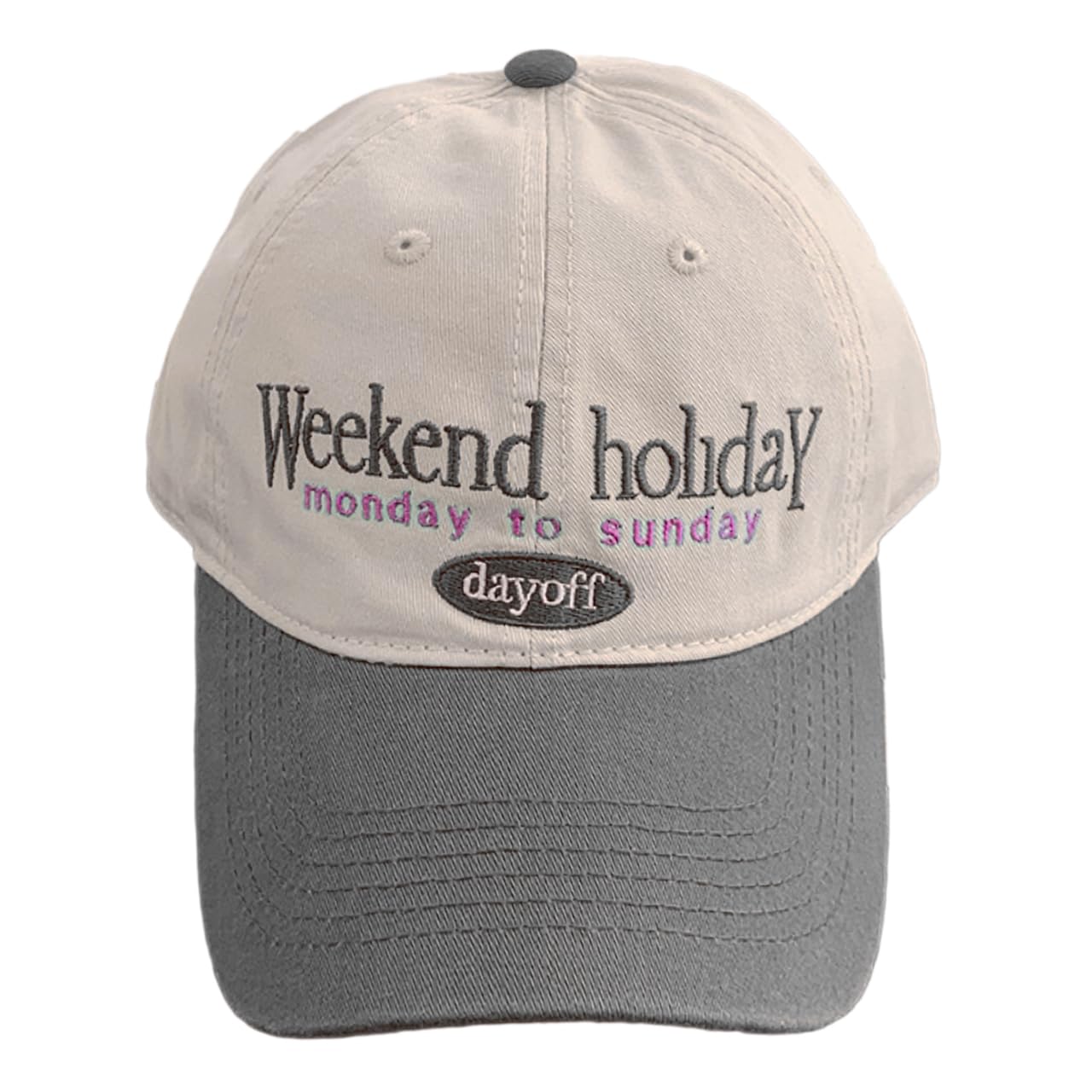 

Baseball English Long CZ593 [White Fang] Hat, Cap, Cap, Casual, Letters, Logo, Natural, Brim, Stylish, Women s, (Gray) сірий колір