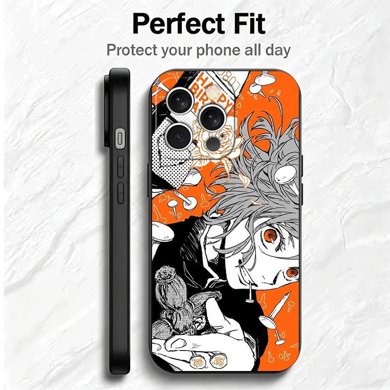 Anime Kugisaki Nobara JUJUSU Soft Phone Case for iPhone 16 16E 17 Air 15 Pro Max 14 Plus 13 Mini 11 12 7 Black Cover Back Shell
