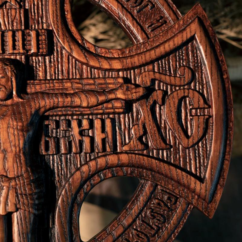 Ježíš Kristus ukřižovaný kříž, ikona kostela, náboženská socha, dřevěné řezbářské ozdoby, vánoční dárky