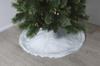 Christmas Tree Rug 90 Cm Gray Fur Made Of Polyester