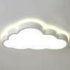 Dimmable LED Ceiling Lamp - Wrought Iron Cloud Design for Kids' Room