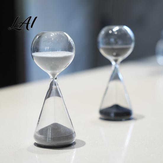 Sand Timer Decor Hourglass Ornaments 15 Min Timer Nordic Minimalist Office Desk Home Decor Artistic Glass Desktop Gift Stress Relief