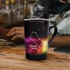 MUGKISS Gemini Constellation Heat Exchange Cup Engraved Constellation Gemini Coffee Porcelain Color Change Holiday Birthday Gift for Him or Magical