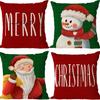 New Christmas Tree Printed Pillowcase Home Cushion Cover Christmas Decoration Sofa Pillowcase