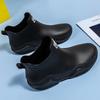 Men's and women's same short rain boots couple's low cut anti slip water shoes  PVC wear-resistant rain boots