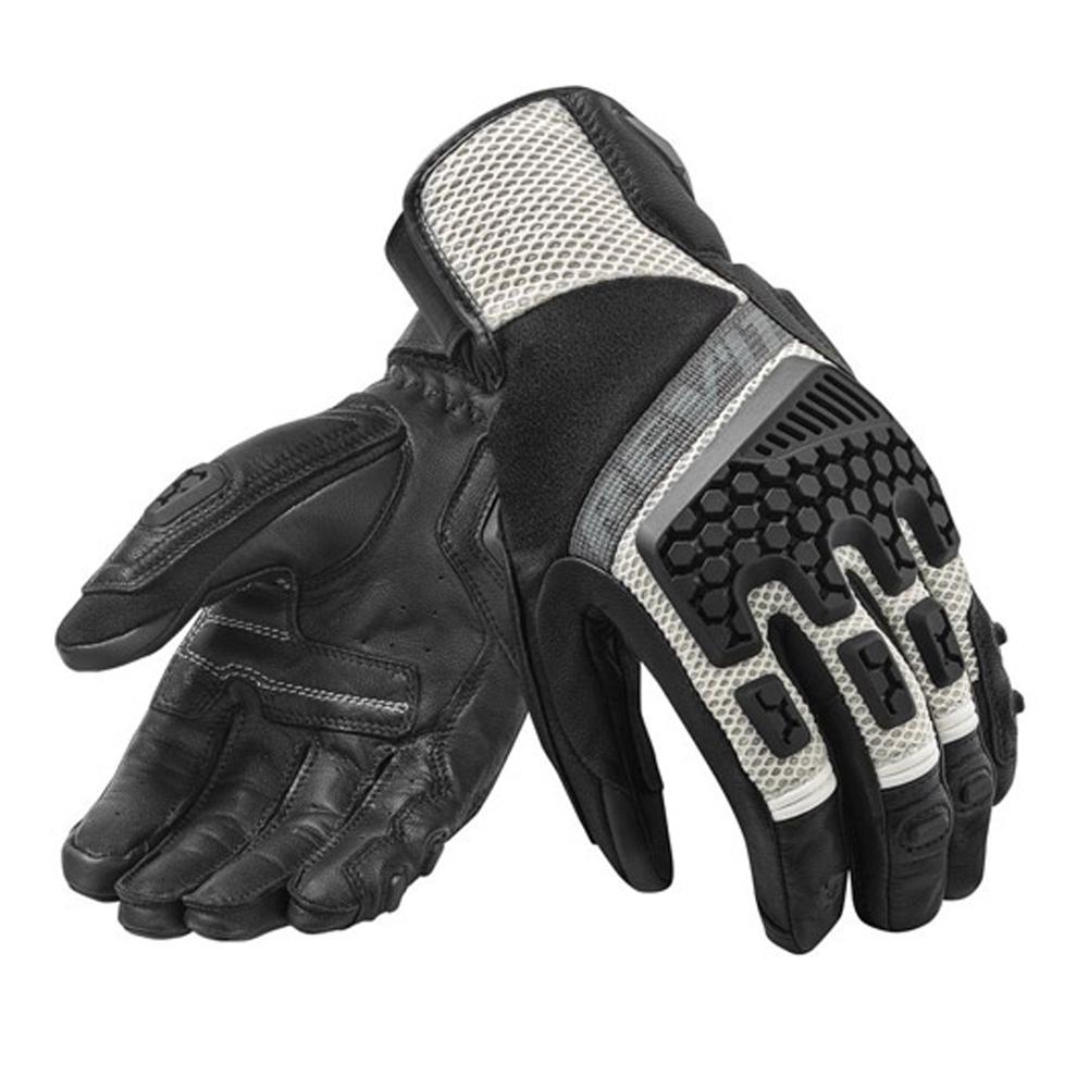 

Breathable Leather Touch screen Gloves for Outdoor Motorcycle Cycling Riding Racing white M#1