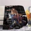 1 Pezzo Coperta in Flanella con Stampa Cartone Animato, Alta Qualità Confortevole per Tutte le Stagioni, Decorazione per la Casa, Calore e Comfort, Perfetta per Regalo di Natale Compleanno