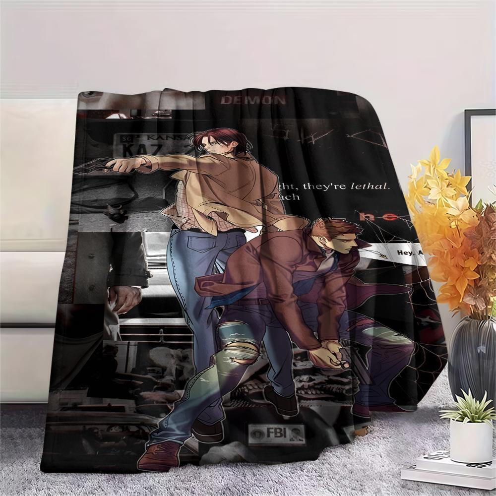 1 Pezzo Coperta in Flanella con Stampa Cartone Animato, Alta Qualità Confortevole per Tutte le Stagioni, Decorazione per la Casa, Calore e Comfort, Perfetta per Regalo di Natale Compleanno