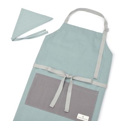 Süßigkeiten-Schürze mit Dreieck Stumpf Matt NC503220 [Bunter Stil] (150~Einheitsgröße) Schal, Uni, Türkis, Jungen,