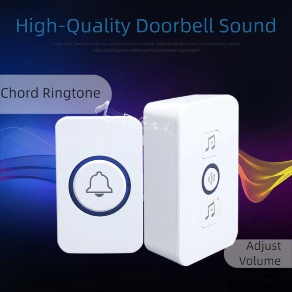 60 Chimes Wireless Doorbell Waterproof Door Chime Kit Long Range Smart Doorbell  Apartment