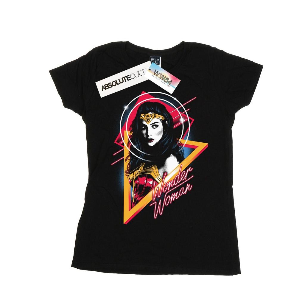DC Comics Womens/Ladies Wonder Woman 84 Diana 80s Triangle Cotton T-Shirt