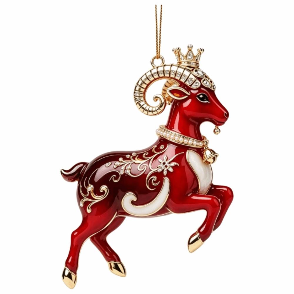2D Christmas Tree Ornament Hanging Christmas Decor New Christmas Sheep Ornament Home