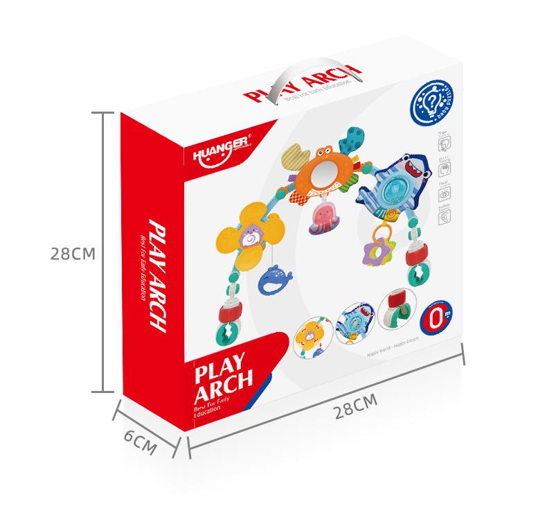 Frete grátis: Móbile de Berço Oceano Chocalho para Bebês e Crianças Pequenas - Pingente de Carrinho Educacional Calmante para Crianças de 1 Ano