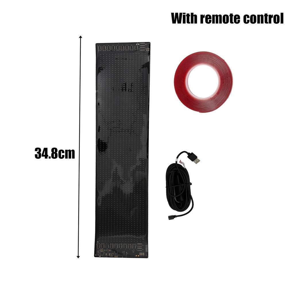 LED Truck Sign Remote Control Scrolling Animation Devil's Eye Flexi Sticker for Car Truck Windshield Stickers LED Display Light