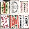 Pcs Vintage Iron Signs  Merry Christmas Poster  Cakes Music Box Christmas Tree Metal Plaque Bakery Candy Shop Wall Decor