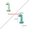 0-9 Number Candle Creative Birthday Cake Topper World Pixel Cake Candles Digital Children Baby Shower Digital Cake Decoration