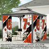 Room Darkening Basketball Element Print Perforated Curtains Multiple Size Living Insulation Decoration Easy Installation Curtain Set Of 2 Made