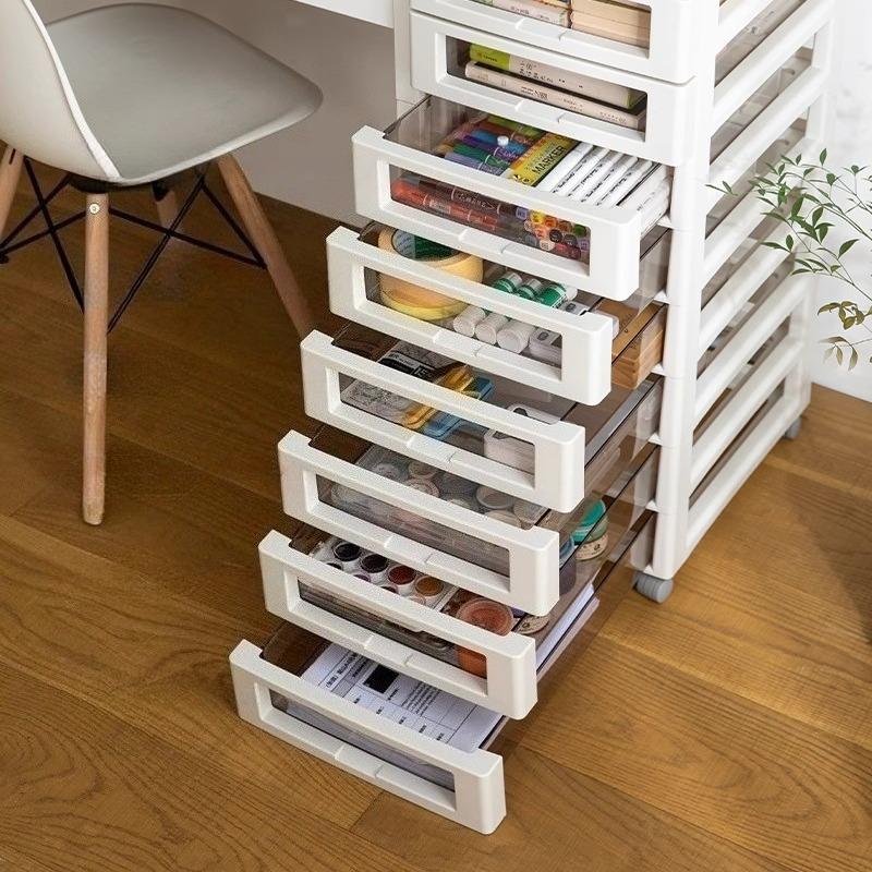 Cart Storage Drawer Organizer Multi-functional Plastic Storage Box Filing Cabinets for Office Kitchen Drawers Organization